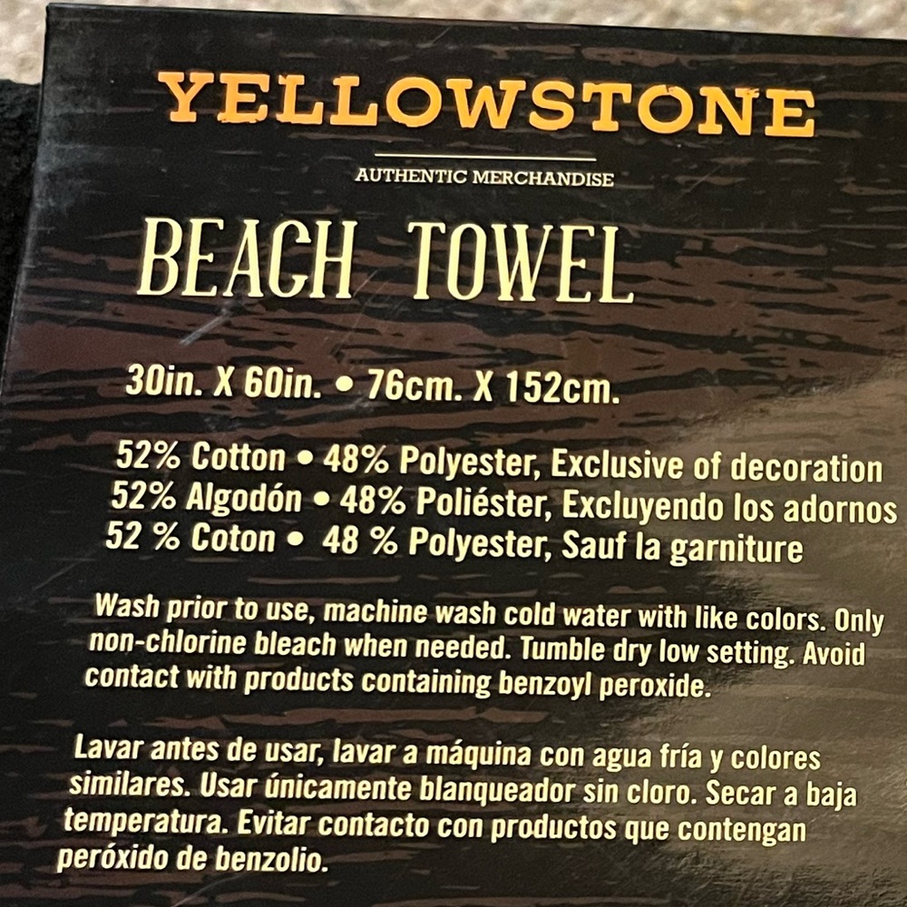 🆕 Yellowstone Dutton Ranch Aztec Beach Towel - Picture 7 of 8